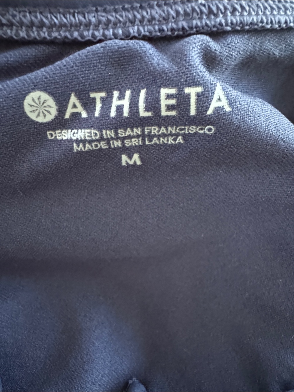 Athleta Deep Navy Halter One-Piece - Picture 2 of 5